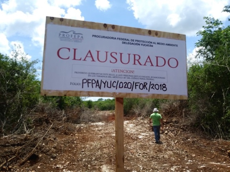 PROFEPA Clausura en Reserva Cuxtal 2 10jul