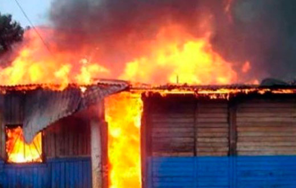 Casa incendiada