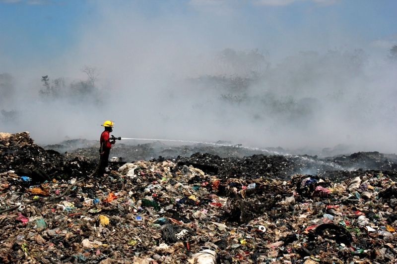 Incendio basurero