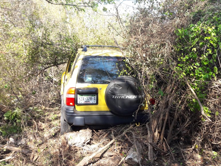 La unidad recorrió casi 30 metros bajo monte