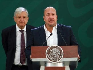 Enrique Alfaro acompaña a López Obrador en conferencia