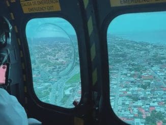 Desde el aire AMLO supervisa los avances del Tren Maya en Campeche